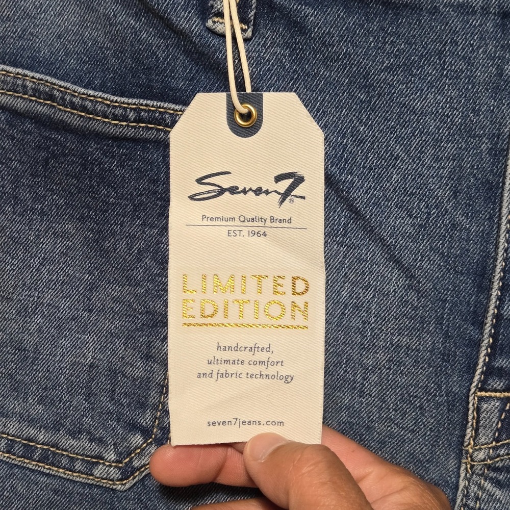 Seven 7 Blue Jeans Limited Edition BOOT Leg Plus Size 20 40x32 Stretch NWT - Picture 2 of 13